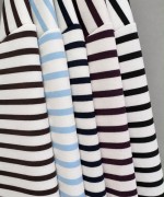 Salaş Polo Yaka Çizgili Sweatshirt Koyu Lacivert