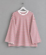 Çizgili Oysh Sweatshirt Kırmızı