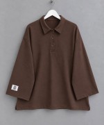 Yakalı Oysh Oversize Sweatshirt Acı Kahve