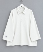 Yakalı Oysh Oversize Sweatshirt Ekru