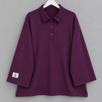 Yakalı Oysh Oversize Sweatshirt Mürdüm