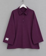 Yakalı Oysh Oversize Sweatshirt Mürdüm