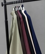 Hakim Yaka Oversize Tensel Bluz Mürdüm