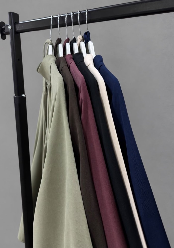 Hakim Yaka Oversize Tensel Bluz Lacivert