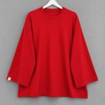 Bisiklet Yaka Salaş Oysh Sweatshirt Kırmızı