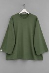 Bisiklet Yaka Salaş Oysh Sweatshirt Haki
