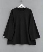Bisiklet Yaka Salaş Oysh Sweatshirt Siyah