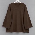 Bisiklet Yaka Salaş Oysh Sweatshirt Acı Kahve
