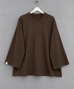 Bisiklet Yaka Salaş Oysh Sweatshirt Acı Kahve