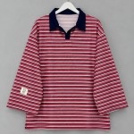 Selanik Çizgili Sweatshirt Kırmızı