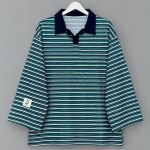 Selanik Çizgili Sweatshirt Yeşil