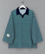 Selanik Çizgili Sweatshirt Yeşil