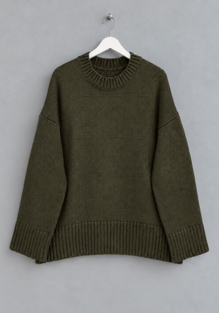 Oversize Pinterest Kazak Haki