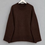 Oversize Pinterest Kazak Koyu Kahverengi