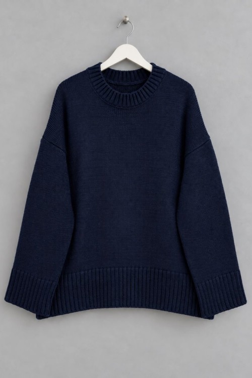 Oversize Pinterest Kazak Lacivert