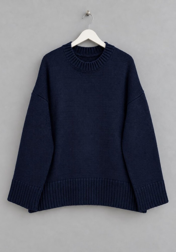 Oversize Pinterest Kazak Lacivert