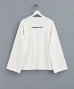Baskılı İnterlok Sweatshirt Beyaz
