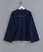 Baskılı İnterlok Sweatshirt Lacivert