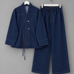 Nova Denim Takım Lacivert