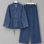 Nova Denim Takım Kot Mavisi