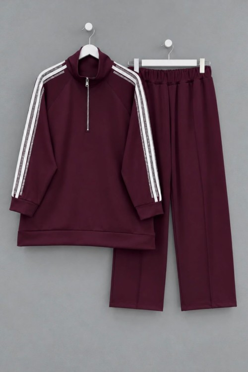 Stone Oysh Takım Bordo