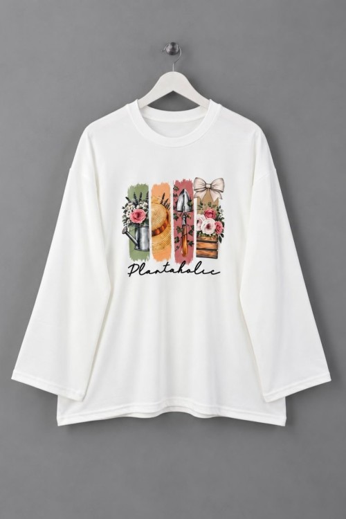 Baskılı Oysh Sweatsirt Çiçek