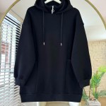 Torba Cepli Üç İplik Sweatshirt Siyah