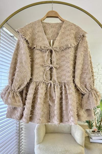 Eliza Ceket Koyu Bej