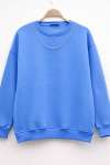 Basic Sweatshirt Mavi