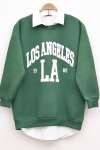 LA Sweatshirt Koyu Yeşil