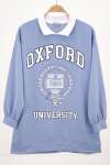 Oxford Yakalı Sweatshirt  Bebe Mavisi